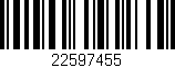 Código de barras (EAN, GTIN, SKU, ISBN): '22597455'