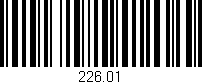 Código de barras (EAN, GTIN, SKU, ISBN): '226.01'