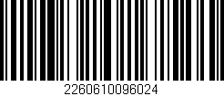 Código de barras (EAN, GTIN, SKU, ISBN): '2260610096024'