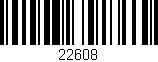 Código de barras (EAN, GTIN, SKU, ISBN): '22608'