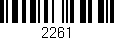 Código de barras (EAN, GTIN, SKU, ISBN): '2261'