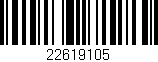 Código de barras (EAN, GTIN, SKU, ISBN): '22619105'