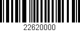 Código de barras (EAN, GTIN, SKU, ISBN): '22620000'