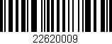 Código de barras (EAN, GTIN, SKU, ISBN): '22620009'