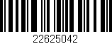 Código de barras (EAN, GTIN, SKU, ISBN): '22625042'