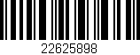 Código de barras (EAN, GTIN, SKU, ISBN): '22625898'