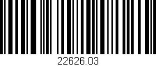 Código de barras (EAN, GTIN, SKU, ISBN): '22626.03'