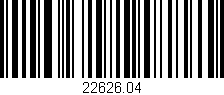 Código de barras (EAN, GTIN, SKU, ISBN): '22626.04'