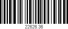 Código de barras (EAN, GTIN, SKU, ISBN): '22626.36'