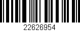 Código de barras (EAN, GTIN, SKU, ISBN): '22626954'
