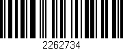 Código de barras (EAN, GTIN, SKU, ISBN): '2262734'
