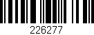 Código de barras (EAN, GTIN, SKU, ISBN): '226277'