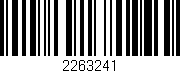 Código de barras (EAN, GTIN, SKU, ISBN): '2263241'