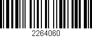 Código de barras (EAN, GTIN, SKU, ISBN): '2264060'