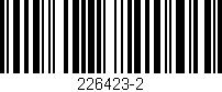 Código de barras (EAN, GTIN, SKU, ISBN): '226423-2'