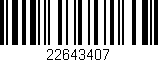 Código de barras (EAN, GTIN, SKU, ISBN): '22643407'