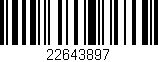 Código de barras (EAN, GTIN, SKU, ISBN): '22643897'