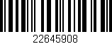 Código de barras (EAN, GTIN, SKU, ISBN): '22645908'