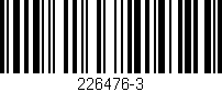 Código de barras (EAN, GTIN, SKU, ISBN): '226476-3'