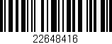 Código de barras (EAN, GTIN, SKU, ISBN): '22648416'