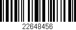 Código de barras (EAN, GTIN, SKU, ISBN): '22648456'
