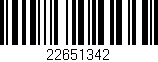 Código de barras (EAN, GTIN, SKU, ISBN): '22651342'