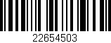 Código de barras (EAN, GTIN, SKU, ISBN): '22654503'