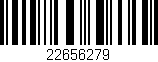 Código de barras (EAN, GTIN, SKU, ISBN): '22656279'