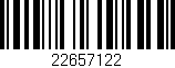 Código de barras (EAN, GTIN, SKU, ISBN): '22657122'