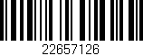 Código de barras (EAN, GTIN, SKU, ISBN): '22657126'