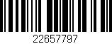 Código de barras (EAN, GTIN, SKU, ISBN): '22657797'