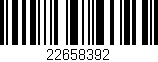 Código de barras (EAN, GTIN, SKU, ISBN): '22658392'