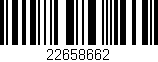 Código de barras (EAN, GTIN, SKU, ISBN): '22658662'