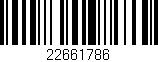 Código de barras (EAN, GTIN, SKU, ISBN): '22661786'