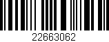 Código de barras (EAN, GTIN, SKU, ISBN): '22663062'