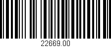 Código de barras (EAN, GTIN, SKU, ISBN): '22669.00'