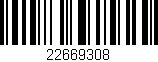 Código de barras (EAN, GTIN, SKU, ISBN): '22669308'