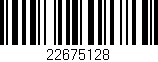 Código de barras (EAN, GTIN, SKU, ISBN): '22675128'