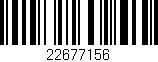 Código de barras (EAN, GTIN, SKU, ISBN): '22677156'