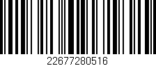Código de barras (EAN, GTIN, SKU, ISBN): '22677280516'