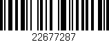 Código de barras (EAN, GTIN, SKU, ISBN): '22677287'