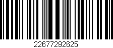 Código de barras (EAN, GTIN, SKU, ISBN): '22677292625'