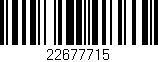 Código de barras (EAN, GTIN, SKU, ISBN): '22677715'