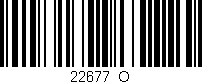 Código de barras (EAN, GTIN, SKU, ISBN): '22677_O'
