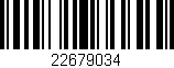 Código de barras (EAN, GTIN, SKU, ISBN): '22679034'