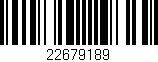 Código de barras (EAN, GTIN, SKU, ISBN): '22679189'