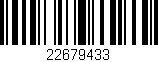 Código de barras (EAN, GTIN, SKU, ISBN): '22679433'