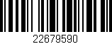 Código de barras (EAN, GTIN, SKU, ISBN): '22679590'