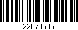 Código de barras (EAN, GTIN, SKU, ISBN): '22679595'