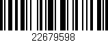 Código de barras (EAN, GTIN, SKU, ISBN): '22679598'